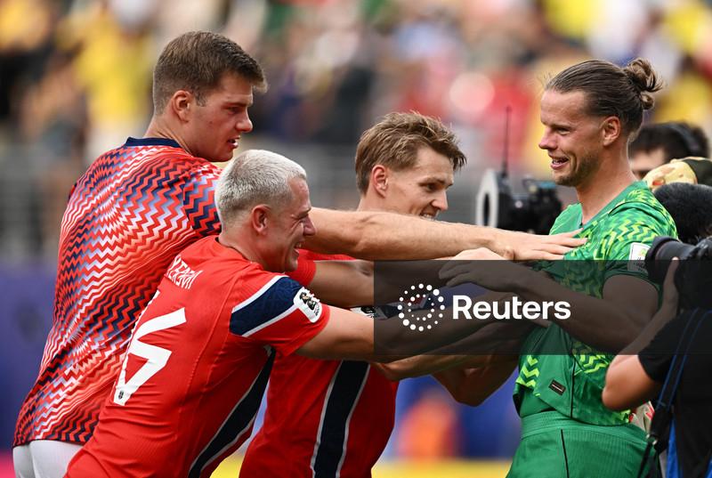 Goleiro Nyland sai das sombras para impulsionar a Noruega à vitória sobre o Brasil