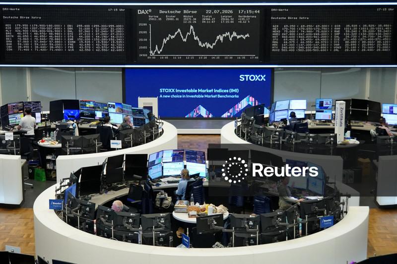 Ações europeias registram maior queda em duas semanas por alta do petróleo e  preocupações com aumento de juros
