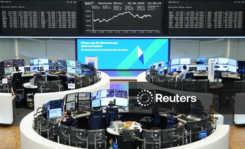 Ações europeias interrompem alta em meio a preocupações com juros do Fed e guerra