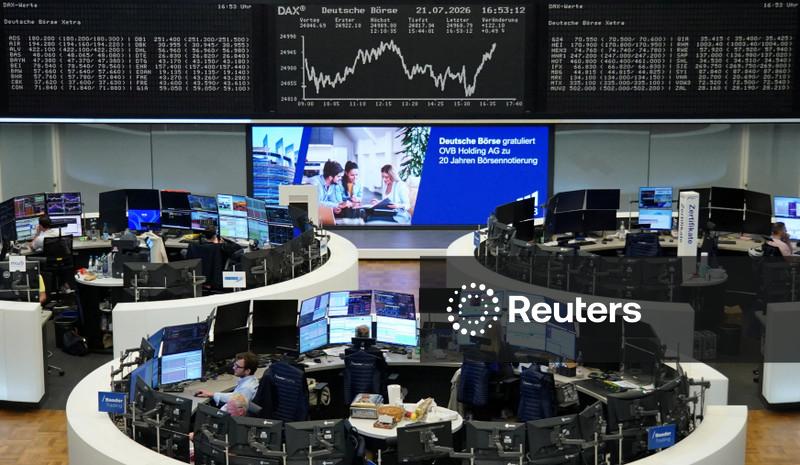 Fraqueza em tecnologia compensa otimismo com Oriente Médio e ações europeias fecham estáveis