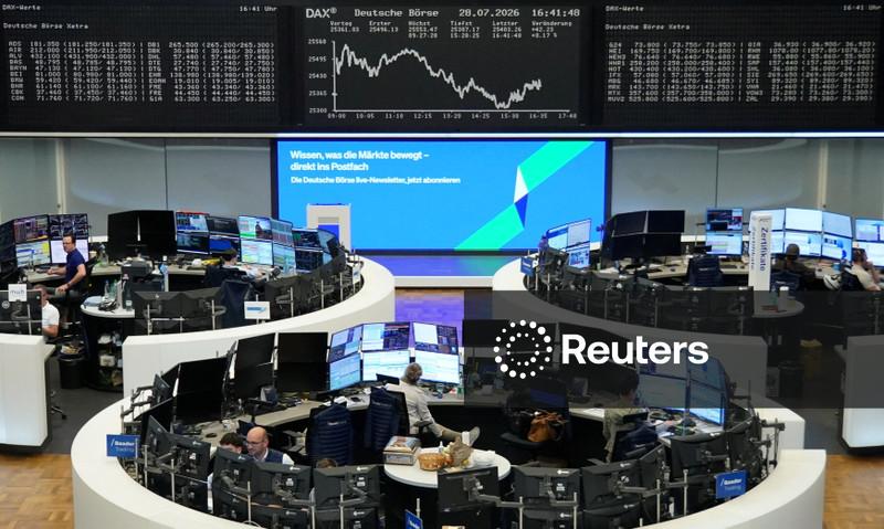 Ações europeias iniciam agosto em alta com expectativas sobre EUA e Irã