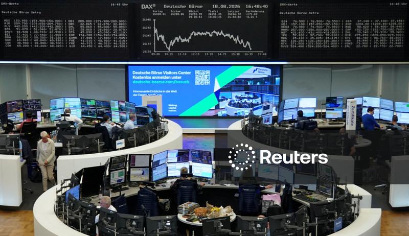 STOXX 600 fica perto de mínima em três semanas pressionado por preocupações com inflação