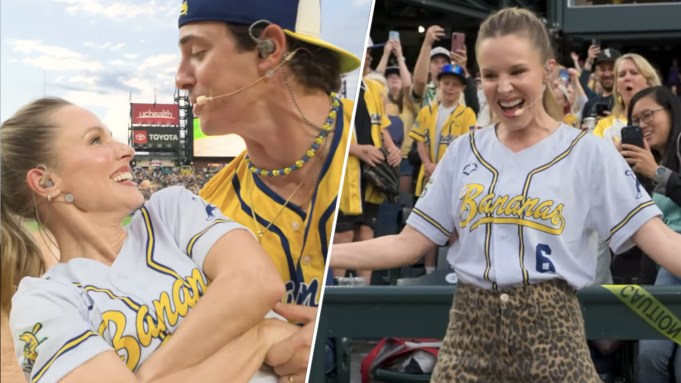 Vídeo: Kristen Bell canta ao vivo música de Frozen e encanta público em jogo nos EUA