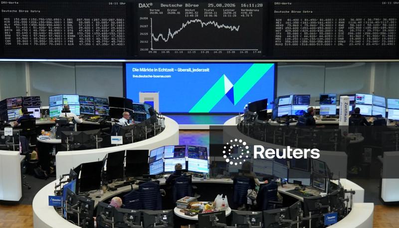 Ações europeias ficam estáveis enquanto investidores avaliam negociações entre Irã e Omã e inflação nos EUA