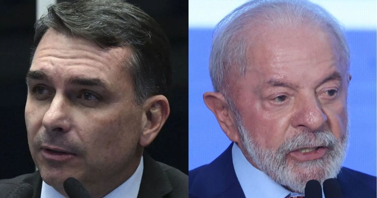 Empate técnico: Flávio Bolsonaro aparece com 45% e Lula com 43% em simulação de 2º turno