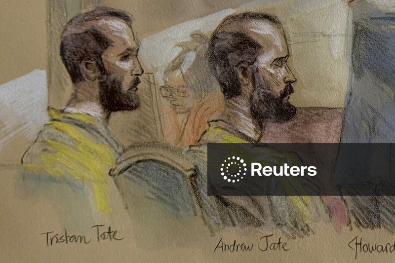Irmãos Tate permanecerão presos nos EUA enquanto aguardam decisão de juíza