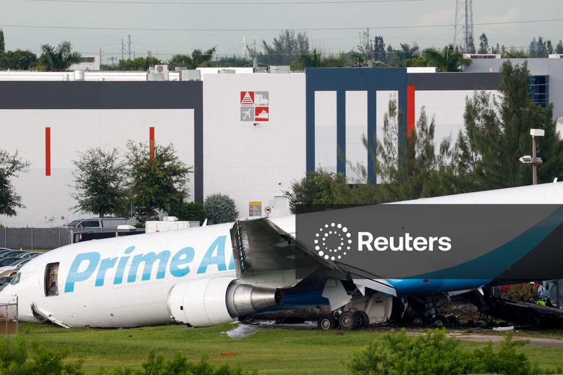 Pelo menos cinco pessoas morrem em acidente com avião de carga da Amazon Prime Air em Miami