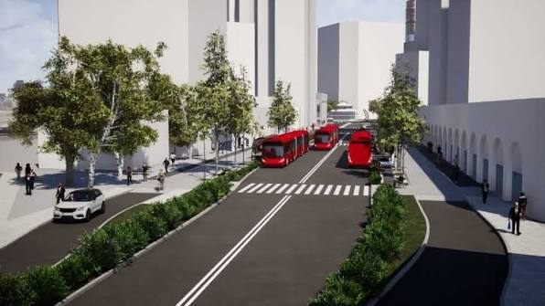 BRT Leste/Oeste tem dois novos trechos bloqueados na Sete de Setembro, no Centro