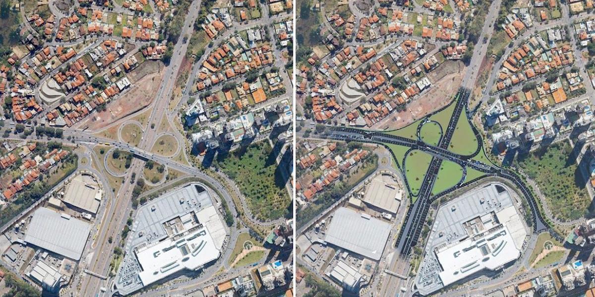 Interdição total no Trevo do Belvedere segue até esta segunda-feira em BH