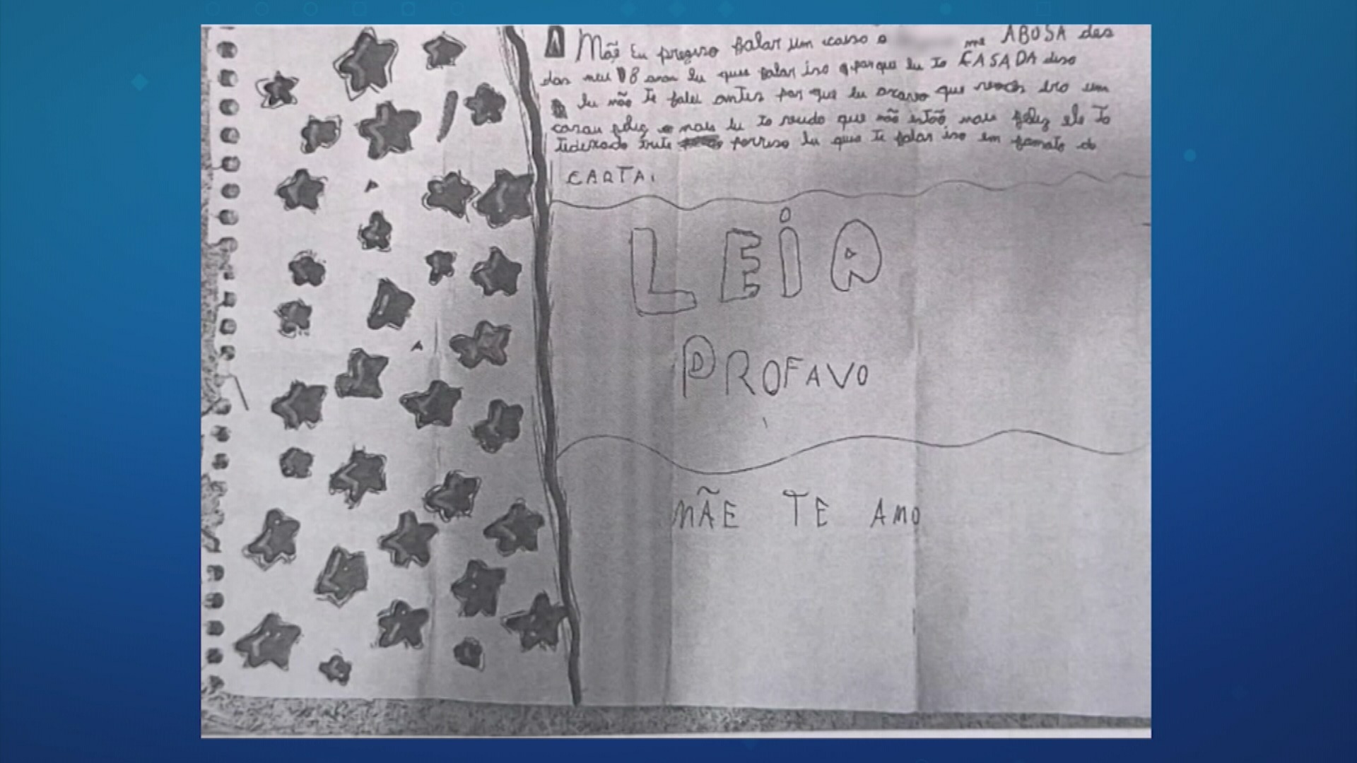 Menina de 10 anos denuncia abusos do padrasto em carta à mãe em Minas Gerais
