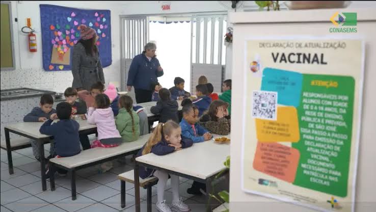 São José orienta famílias a antecipar declaração vacinal antes das matrículas escolares