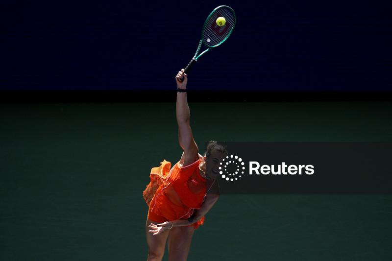 Sabalenka interrompe partida do Aberto dos EUA por cheiro de maconha