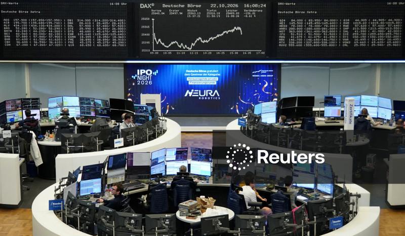 Ações europeias sobem com notícias corporativas positivas antes de decisões sobre juros