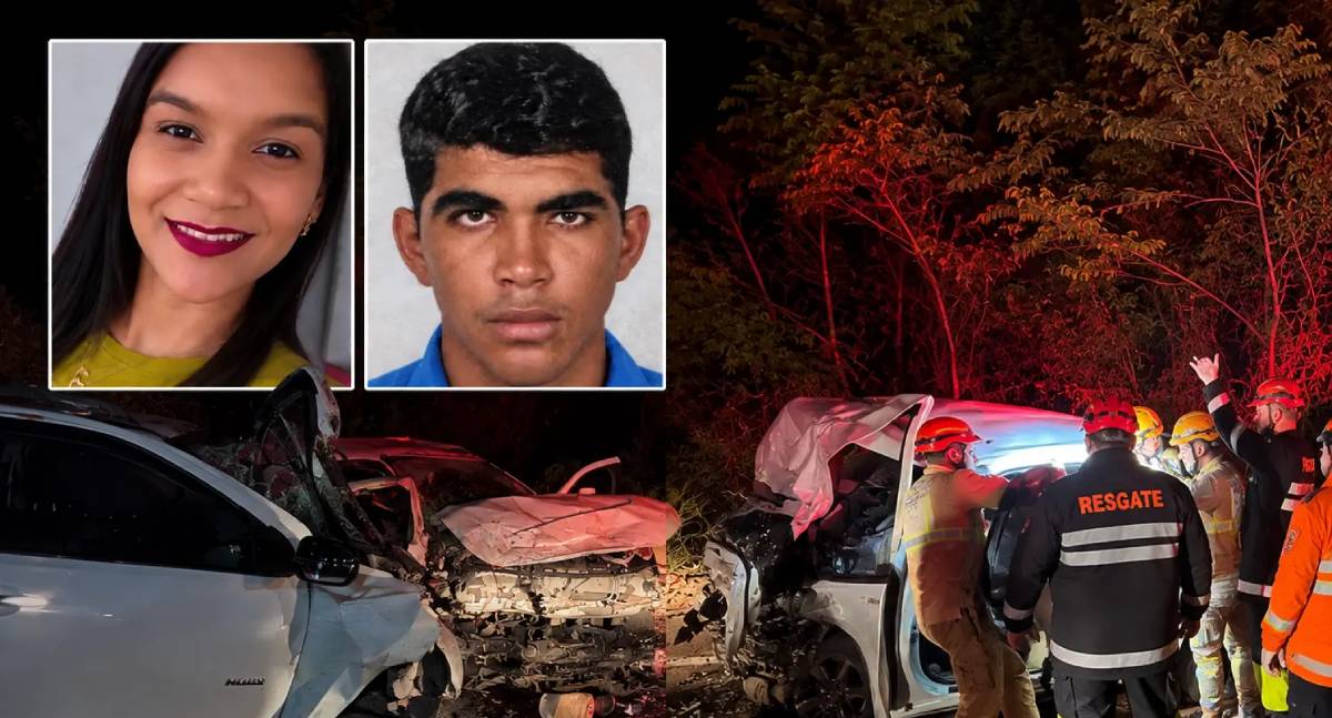 Batida de frente entre duas caminhonetes mata duas pessoas e deixa seis feridas na BR-364, em Rondônia