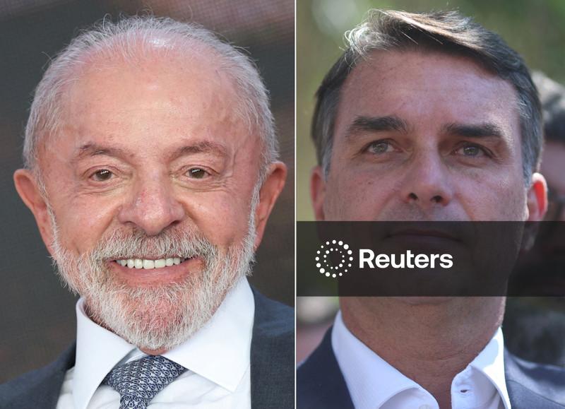 Vantagem de Flávio sobre Lula diminui para 47% a 45% das intenções de voto, mostra Datafolha