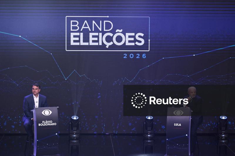 Flávio Bolsonaro com 46,5% e Lula com 45,9% seguem em empate técnico no 2º turno, mostra BTG/Nexus