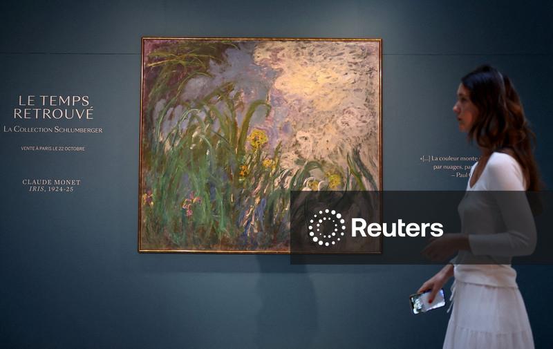 “Íris”, de Claude Monet, torna-se obra de arte mais cara já vendida em leilão na França, diz Sotheby’s